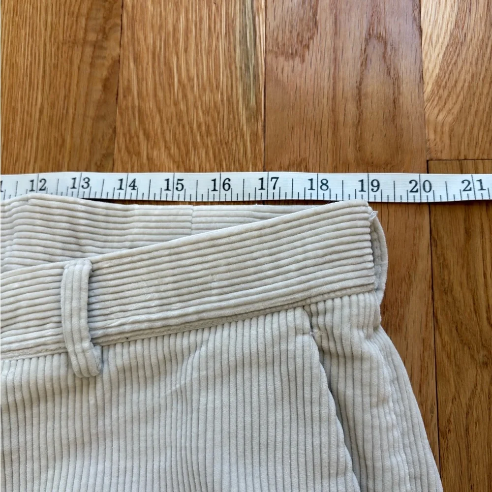 Gucci Off White Ivory Cotton Corduroy Pants Made in Italy Preppy Retro 54 38x32